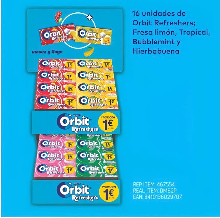 EXP.ORBIT REFRESHERS 1EUR